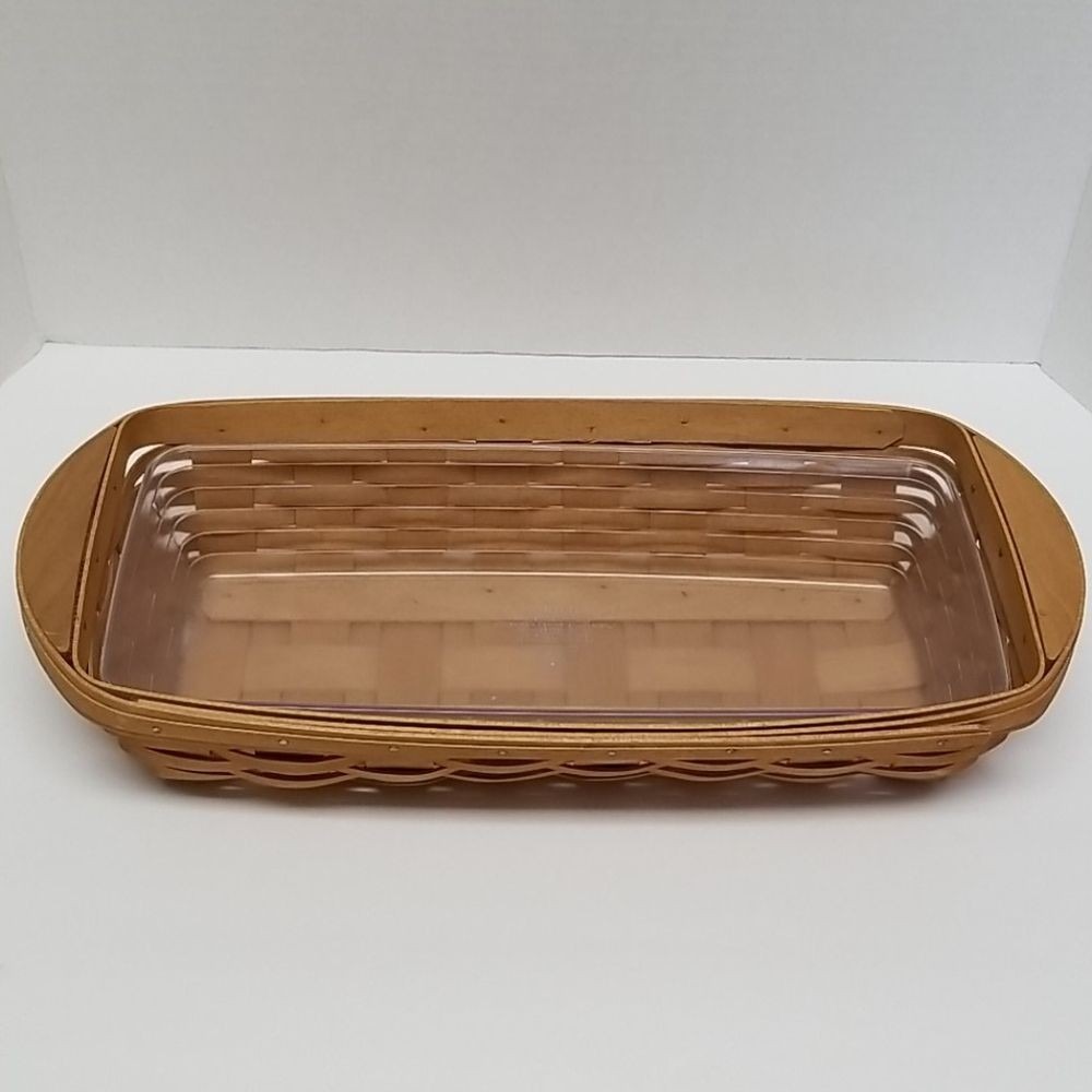 Longaberger Bagel‎ Basket Warm Brown HARD PLASTIC protector 2003